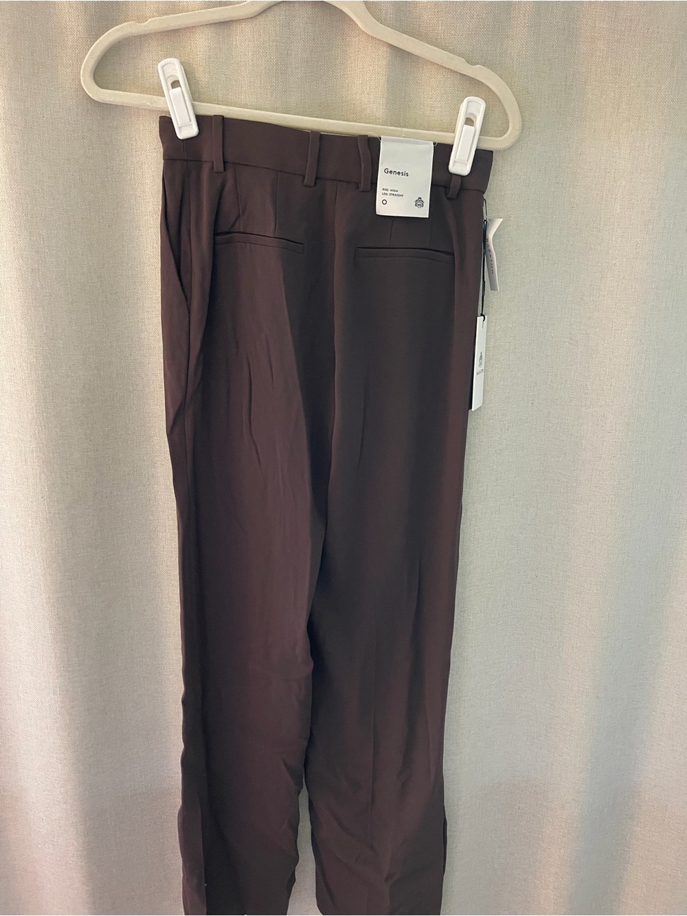Babaton Dark Brown Tailored Women's Dress Pants